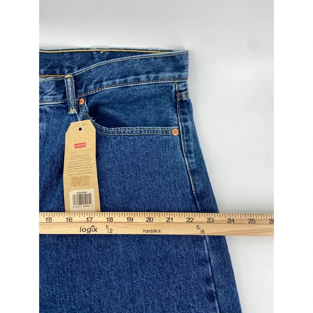 Levi 505 Jeans Mens 40x32 Blue Classic Straight Leg Zip Comfort Denim Cowboy NWT